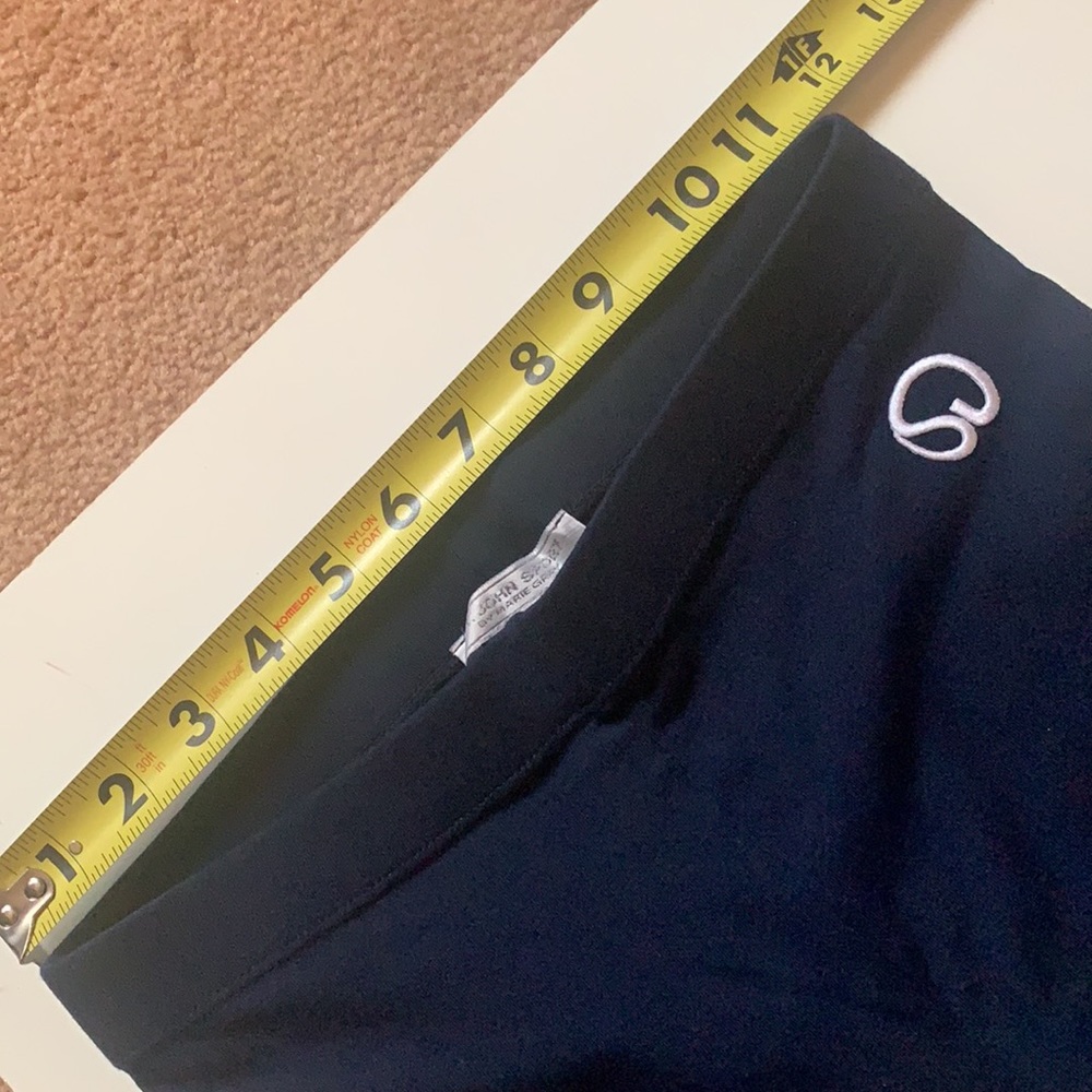 ST. JOHN BY MARIE GRAY NAVY BLUE leggings pants Sz S - Picture 4 of 8